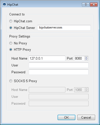 Hipchat proxy settings