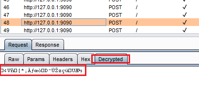 "Decrypted" in HTTP History
