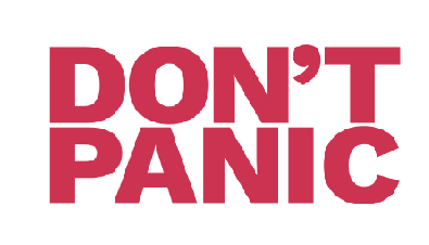 Don't Panic! credit: nclm, CC0, via Wikimedia Commons