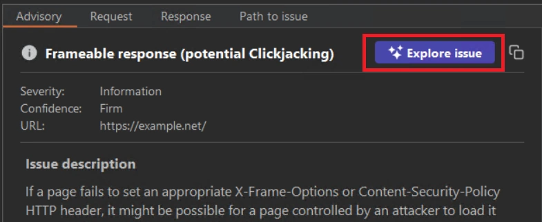 The 'Explore HSTS' button