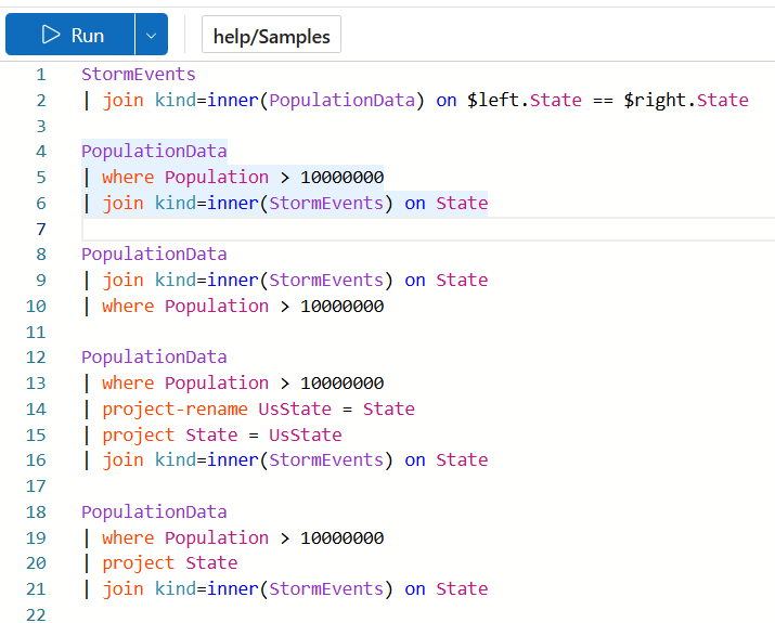 Multiple queries in one window