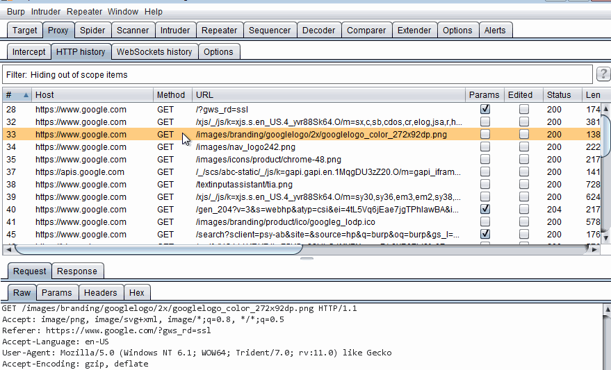 burp suite repeater history
