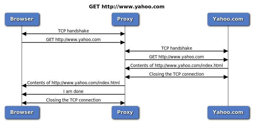 HTTP proxy in action